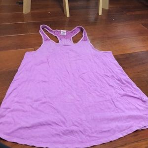 Pink lace detail nightgown